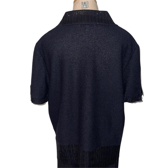 St John Evening Woman Knit Top Size 16 - Picture 2 of 8